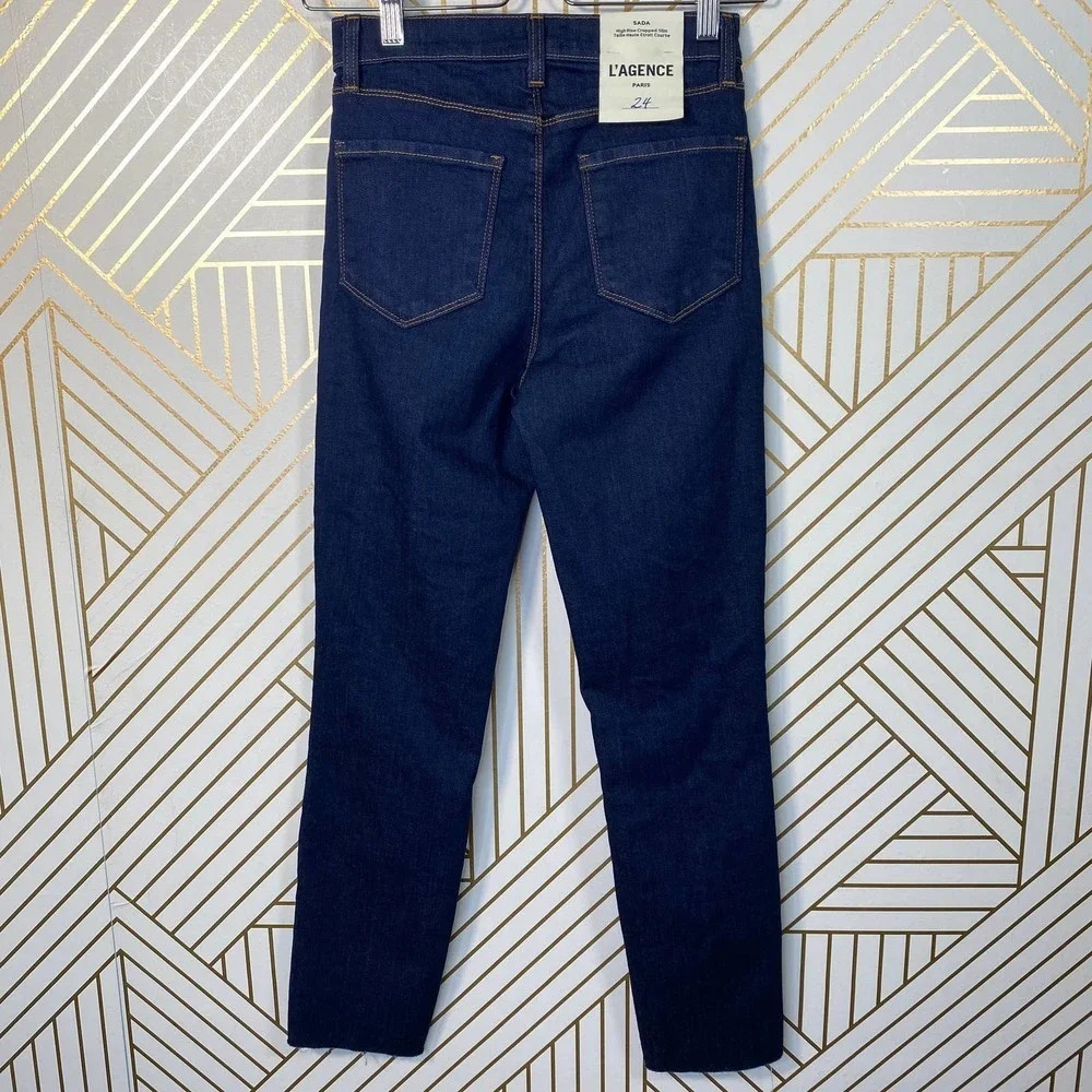 L'Agence Sada High Rise Crop Slim‎ Jeans Lexington - Picture 8 of 12